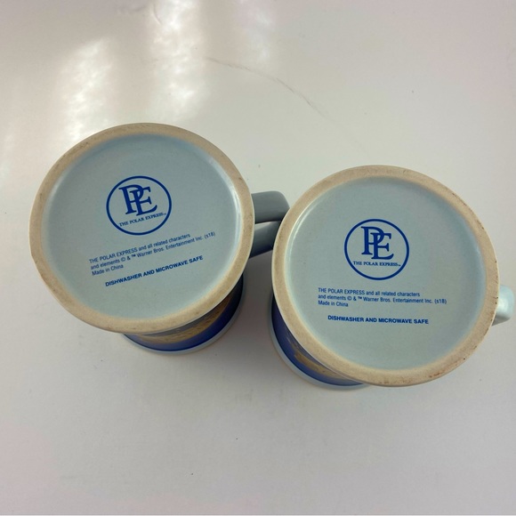 The Polar Express Believe 3D Raised Coffee Mug Ceramic Hot Chocolate Set of 2 - Picture 5 of 6